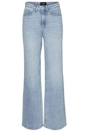 Vero Moda Dames broek wijd denim Vero Moda 10283858 light blue denim z25