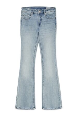 Vero Moda Dames broek wijd denim Vero Moda 10302479 light blue denim z25