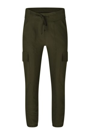 So Soire Dames broek pantalon strak So Soire Marny W90366 dark khaki