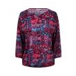 City Life polyester/viscose Dames shirt lm ronde hals kort Direct leverbaar uit de webshop van www.lots-of-fashion.nl/