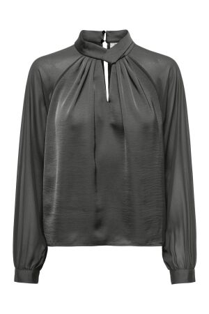 Jacqueline de Yong Dames shirt lm turt kort Jacqueline de Yong 15308467 gunmetal