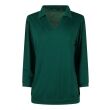 So Soire polyester/viscose Dames shirt lm polo lang Direct leverbaar uit de webshop van www.lots-of-fashion.nl/