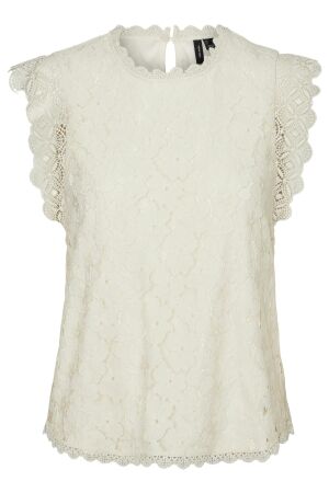 Vero Moda Dames blouse zm kort Vero Moda 10316442 BIRCH