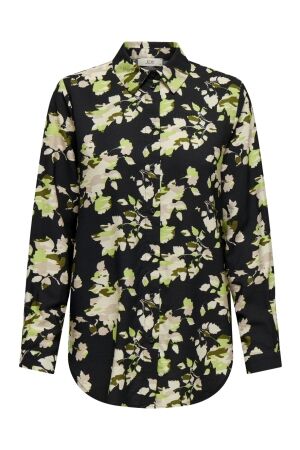 Jacqueline de Yong Dames blouse lm kort Jacqueline de Yong 15330958 black aop camo flower