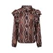 lizzi lou polyester Dames blouse lm kort Direct leverbaar uit de webshop van www.lots-of-fashion.nl/