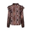 lizzi lou polyester Dames blouse lm kort Direct leverbaar uit de webshop van www.lots-of-fashion.nl/