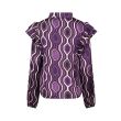 lizzi lou polyester Dames blouse lm kort Direct leverbaar uit de webshop van www.lots-of-fashion.nl/