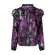 lizzi lou polyester Dames blouse lm kort Direct leverbaar uit de webshop van www.lots-of-fashion.nl/