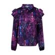 lizzi lou polyester Dames blouse lm kort Direct leverbaar uit de webshop van www.lots-of-fashion.nl/