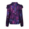 lizzi lou polyester Dames blouse lm kort Direct leverbaar uit de webshop van www.lots-of-fashion.nl/