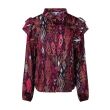 lizzi lou polyester Dames blouse lm kort Direct leverbaar uit de webshop van www.lots-of-fashion.nl/