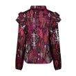 lizzi lou polyester Dames blouse lm kort Direct leverbaar uit de webshop van www.lots-of-fashion.nl/