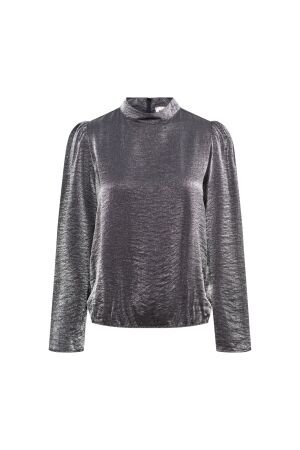 &co Dames blouse lm kort &co BL320 cs silver