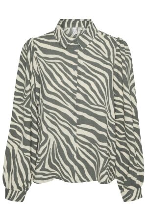 Vero Moda Dames blouse lm kort Vero Moda 10323095 balsam green aop