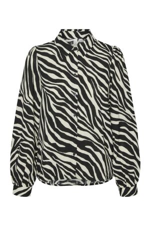 Vero Moda Dames blouse lm kort Vero Moda 10323095 birch aop