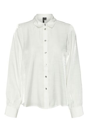 Vero Moda Dames blouse lm kort Vero Moda 10320196 snow white