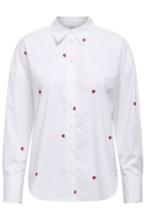 Jacqueline de Yong 15330490 WHITE/RED HEART EMBROIDERY