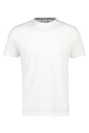 Lerros Heren shirt km ronde hals Lerros 2003000 white 100