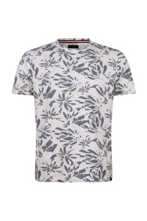 Stonecast Heren shirt km ronde hals Stonecast 7523027 Z90634 103 offwhite