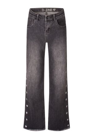 D Zine Meisjes broek strak denim D Zine Roderika W90104 tint donkerder dan orgineel grey