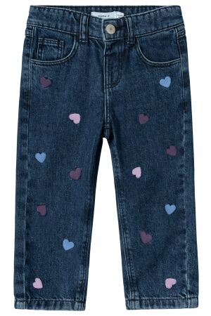 name it mini 13232570 dark blue denim det. heart