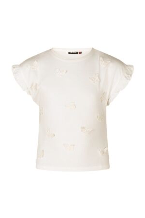 Persival Meisjes shirt km ronde hals kort Persival 3010600 Z90019 03.OFFWHITE.S25