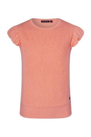 Persival Meisjes shirt km ronde hals kort Persival 3010601 Z90020 11.NEONPEACH.S25