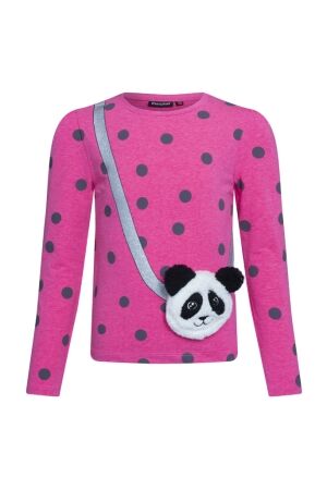 Persival Meisjes shirt lm ronde hals kort Persival 2910609 W90123 15.FUCHSIA.W24