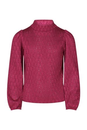 D Zine Meisjes shirt lm ronde hals kort D Zine GT66237 W90500 19-2434 festival fuchsia