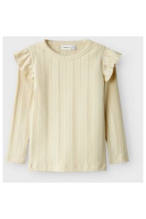 name it mini Meisjes shirt lm ronde hals kort name it mini 13238724 summer sand