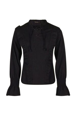D Zine Meisjes blouse lm kort D Zine Radeche W90122 black