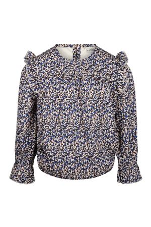 Koko Noko Meisjes blouse lm kort Koko Noko Q52925-37 dark blue