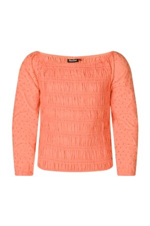 Persival Meisjes blouse lm kort Persival 3010505 Z90094 11.NEONPEACH.S25