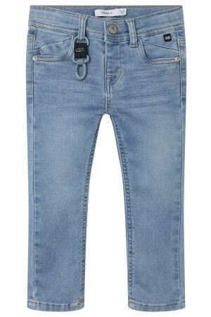 name it mini Jongens broek strak denim name it mini 13204520 light blue denim.