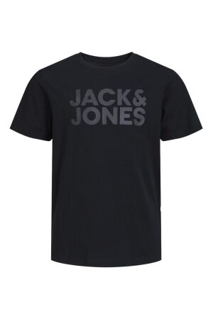 jack & jones junior Jongens shirt km ronde hals jack & jones junior 12152730 black