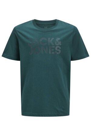 jack & jones junior Jongens shirt km ronde hals jack & jones junior 12152730 deep teal
