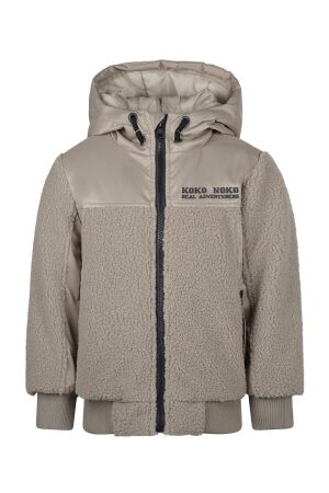 Koko Noko Jongens jack kort Koko Noko Q52844-37 beige grey