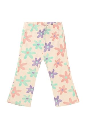 Bakkaboe Babymsj broek tricot Bakkaboe Lin flower Z90376 12-0304 paarswhitecap gray