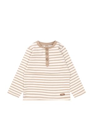 Flinq Babyjgs shirt lm Flinq Stripey Z90388 17-1312 silver mink